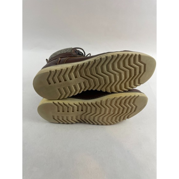 Steve Madden Boot Shoes, Men\'s Size 12, Brown, Leather, High Tops, Lace Up